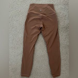 New lululemon 25inch inseam size align leggings in dusty clay